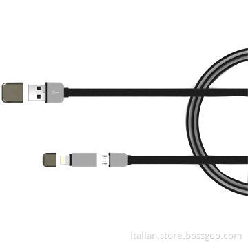 USB data cable for iPhone 5, flat noodle shapeNew